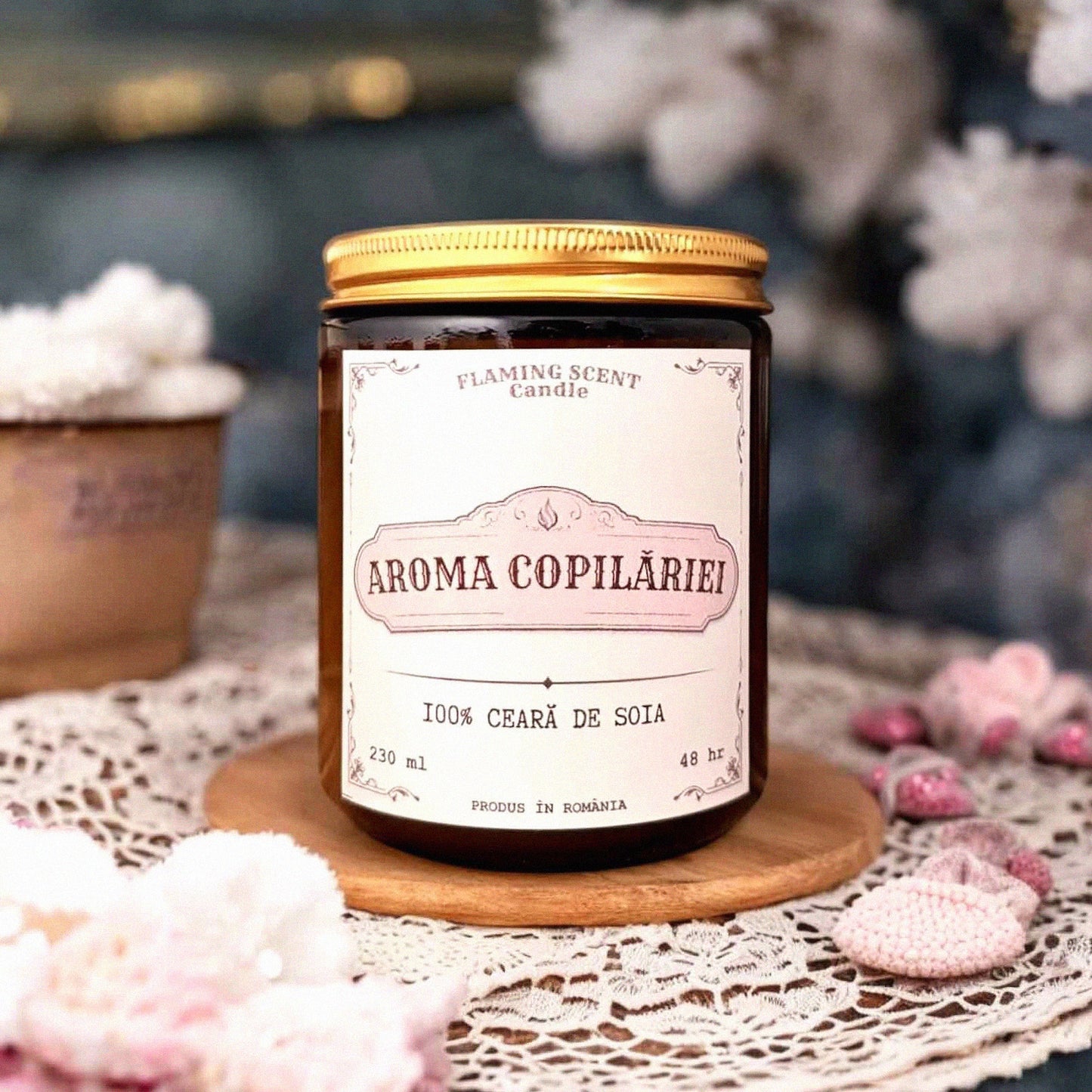 Lumanare parfumata - AROMA COPILĂRIEI (230 ml)