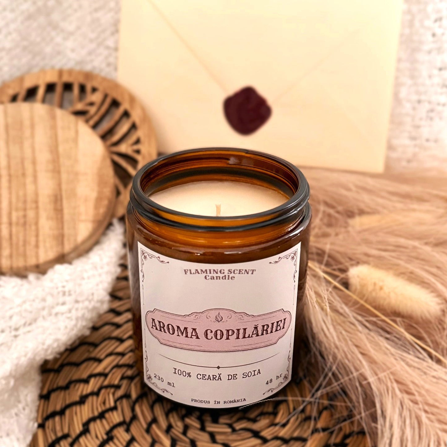 Lumanare parfumata - AROMA COPILĂRIEI (230 ml)