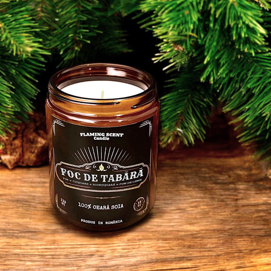 Lumânare parfumată - FOC DE TABĂRĂ (230 ml)