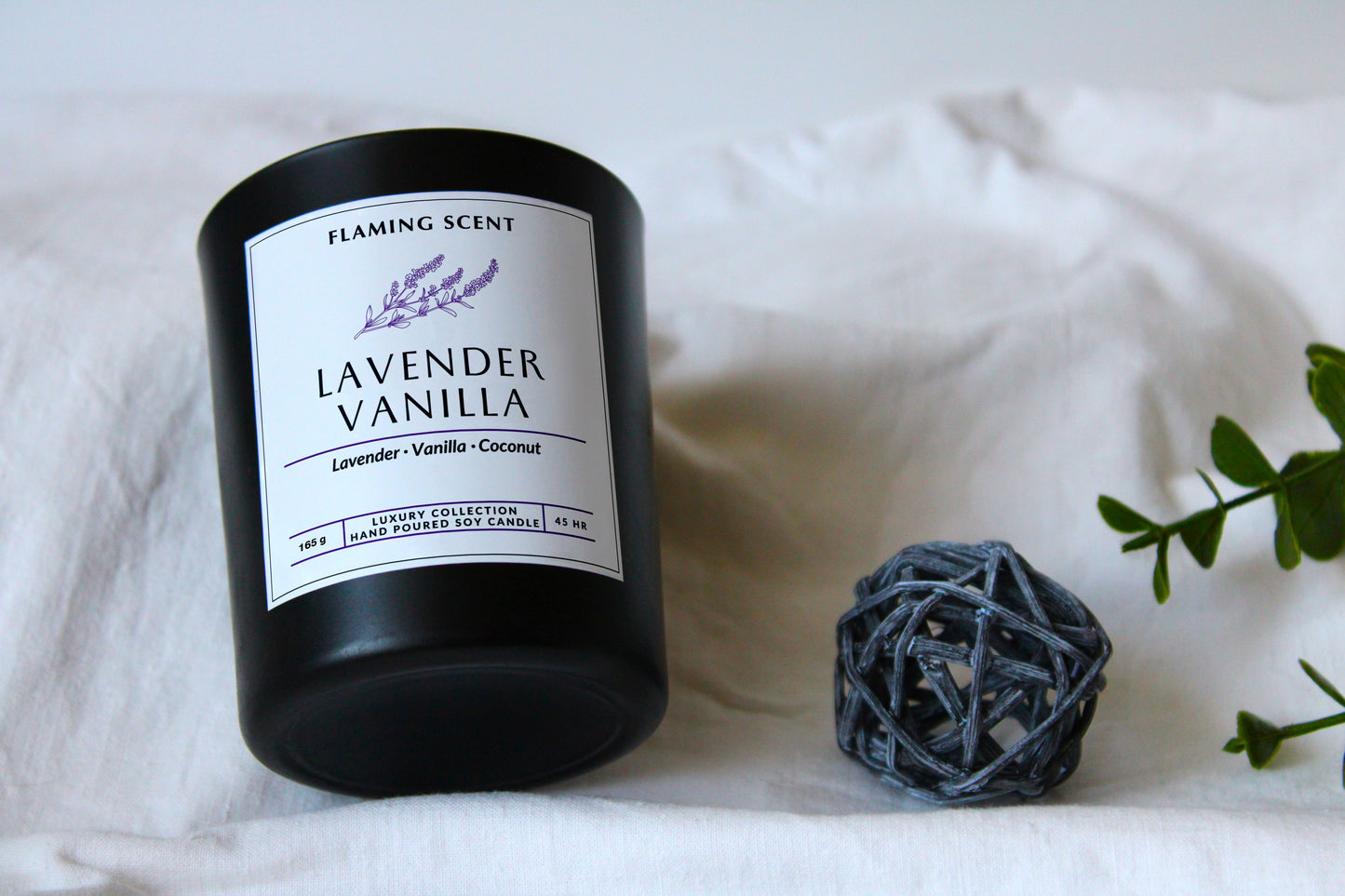 Lumânare parfumată - LAVENDER VANILLA, 165 g