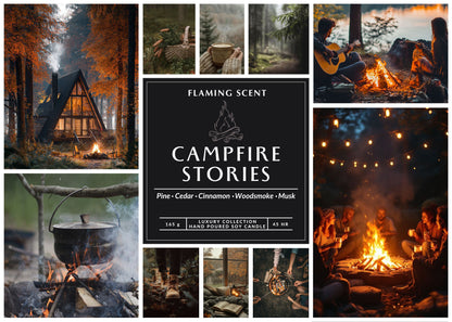 Lumânare parfumată - CAMPFIRE STORIES. 165g