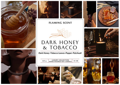 Lumânare parfumată - DARK HONEY & TOBACCO 165 g