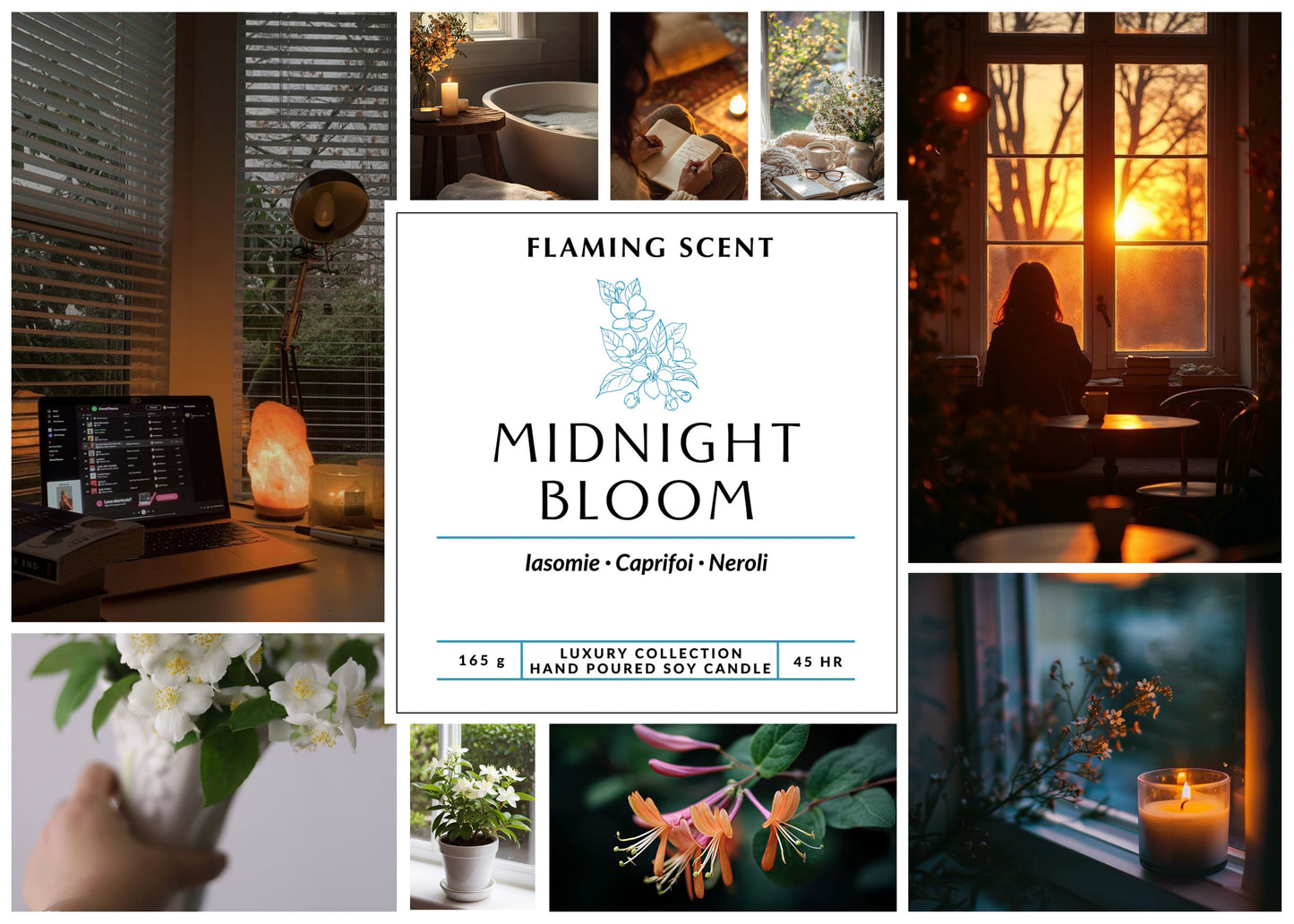 Lumânare parfumată - MIDNIGHT BLOOM, 165 g