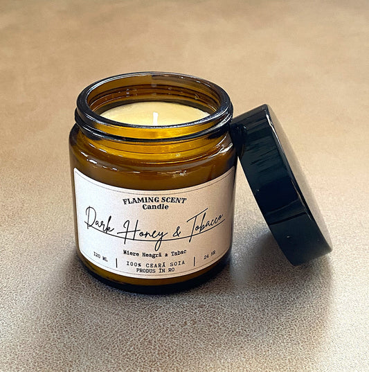 Lumânare parfumată - DARK HONEY & TOBACCO (120 ml)