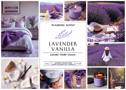 Lumânare parfumată - LAVENDER VANILLA, 165 g