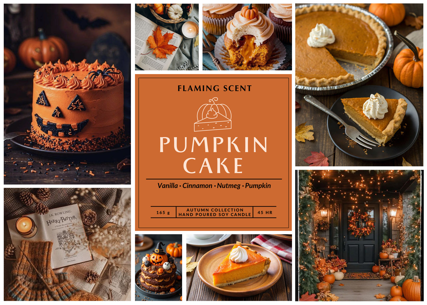 Lumânare parfumată - PUMPKIN CAKE, 165 g