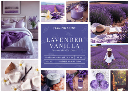 Lumânare parfumată - LAVENDER VANILLA