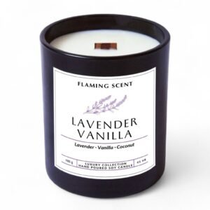 lumânare parfumată lavender vanilla, 165 g
