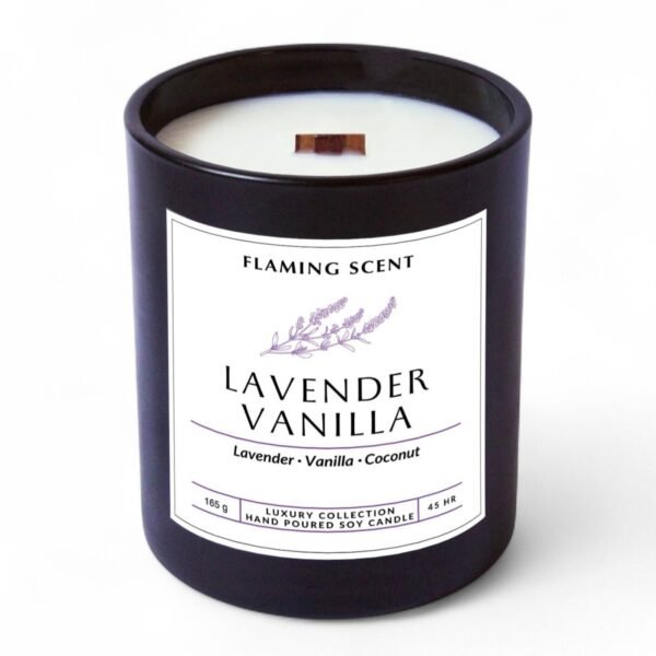 lumânare parfumată lavender vanilla, 165 g