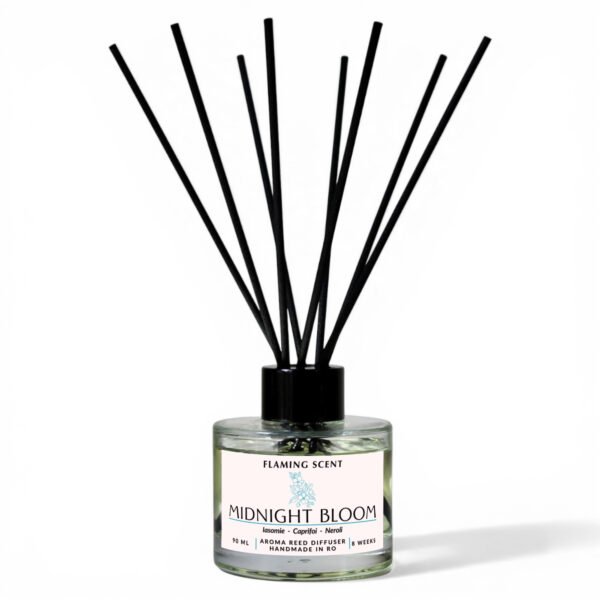 odorizant de cameră cu bețișoare – midnight bloom, iasomie, caprifoi, neroli, 90ml
